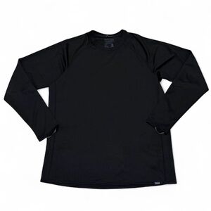 Patagonia Black Men's Capilene Midweight Crewneck long sleeve shirt